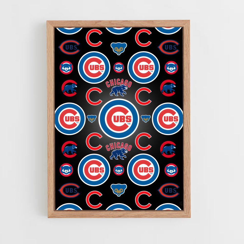 Poster Chicago cubs – affiche Baseball (vue 4)